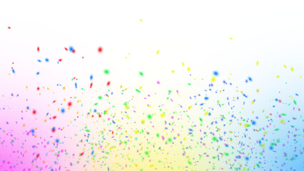 Vibrant abstract color explosion with scattered confetti elements png
