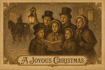 Vintage / Retro Aesthetic Poster For Christmas Celebrations