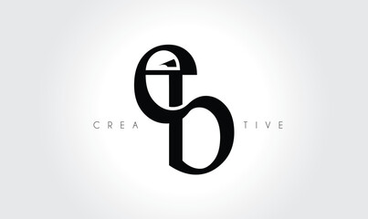 EB Creative Elegant Serif Monogram Logo – Luxury Lowercase Typographic Lettermark for Modern Branding