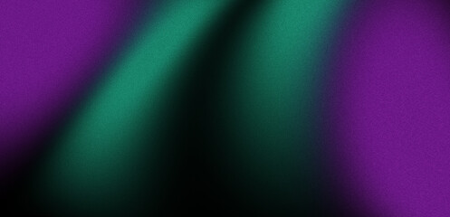 pink green blurred glowing gradient on dark black grainy background, futuristic smooth abstract texture wallpaper © Tuha