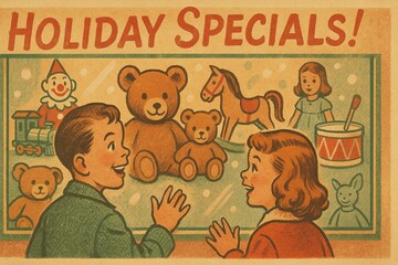 Vintage / Retro Aesthetic Poster For Christmas Celebrations