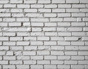 Obraz premium Textured White Brick Wall Surface with Distressed Details and Monochrome Aesthetic