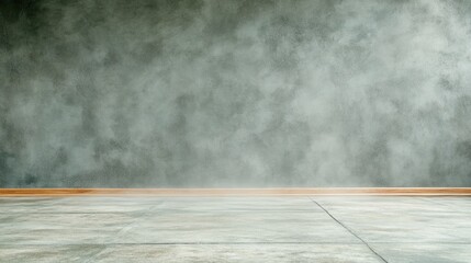 High-pressure water spray cleans concrete surface, achieving a spotless finish in a professional setting