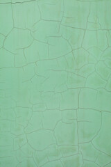 Green concrete surface with with crackling effect. High resolution. Copy space. Top view.
