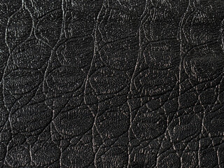 Genuine black leather texture, natural background