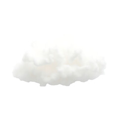 Abstract white smoke cloud texture isolated on a light background