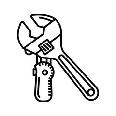 Adjustable wrench and a tool