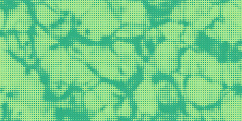 Bright turquoise and green pop art retro background with halftone in comics style vector illustration eps10