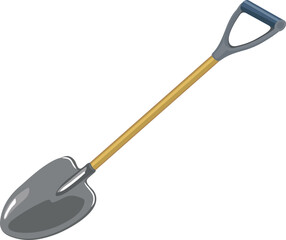 Shovel isolated on white background