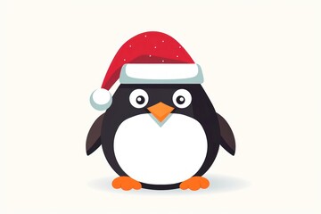 Fototapeta premium Penguin christmas animal winter.