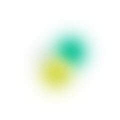 Gradient Blob with Cyan and Yellow