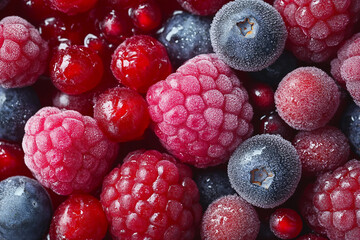 Generative AI illustration of a mix of fresh and juicy organic fruits