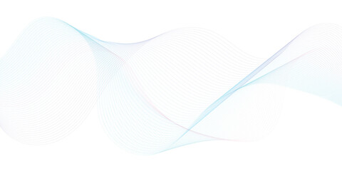 Abstract wave element for design. Digital frequency track equalizer. Stylized line art background. Vector	