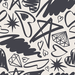 Grunge marker texture design