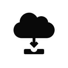 cloud computing icon online technology vector