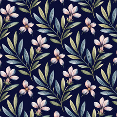 seamless pattern with leaves