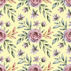 seamless pattern with flowers