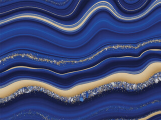 abstract blue background with waves