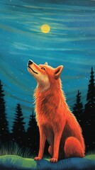 Obraz premium A wolf outdoors mammal animal.