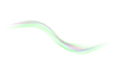 Green Glowing wave line