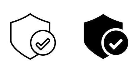 Shield and Checkmark icon