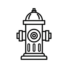 Line art icon of a fire hydrant