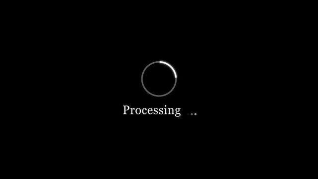  processing  Loading Animation &mdash; Calm & Minimal Progress Indicator for Smooth User Experience	
