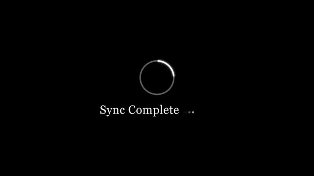  sync complete  Loading Animation &mdash; Calm & Minimal Progress Indicator for Smooth User Experience	
