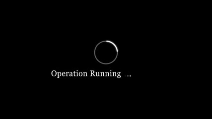 Operation Running Loading Animation — Dynamic Progress Indicator for Active System and Software Task Execution