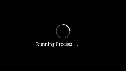 Running Process Loading Animation — Dynamic Progress Indicator for Active System and Application Tasks