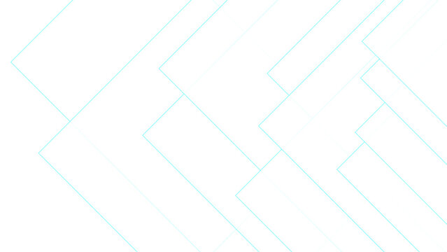 Abstract Minimalist Cyan Geometric Line Pattern with White Tech Background with Zigzag Shapes & Chevron Grid for Clean Web, Corporate & Digital Design