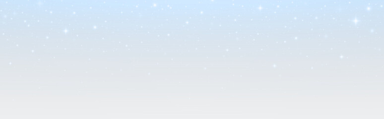 Fototapeta premium Fantasy stardust particles with blue glow and radiant sparkle. Bright light with magical shimmer and elegant festive twinkle.