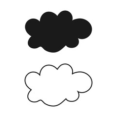 Weather and cloud icon vector