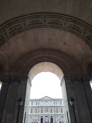 arches of the cathedral of st peter in vatican