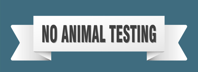 no animal testing ribbon isolated on transparent background. no animal testing ribbon