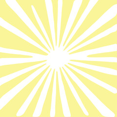 Radial sunburst vector, yellow starburst design, symmetrical pattern, abstract rays, decorative element, graphic art, energy symbol, vibrant background