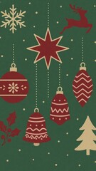 Festive holiday-themed mobile wallpaper.