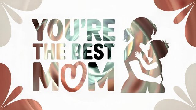 Creative tunnel video visual loop with vibrant colors honoring mothers and showcasing love and appreciation in digital art