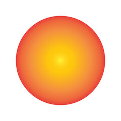 abstract orange sphere