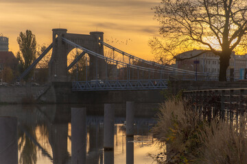 Wroc Most Grunwaldzki Rzek Odr