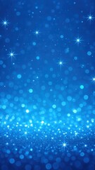 Obraz premium Sparkling blue starry night mobile wallpaper