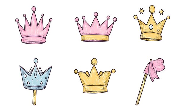 Pixel Crowns  Wand Collection  Royal Game Graphics