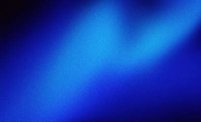 Dark black blue grainy noise grungy texture background, abstract color gradient, with shine bright light and glow template poster header backdrop cover design
