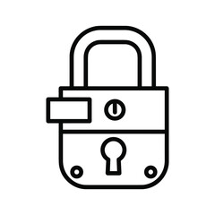 Padlock icon representing security and locking