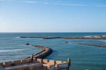 Rabat, Morocco &ndash; Coastal View of Kasbah of the Udayas and Atlantic Ocean