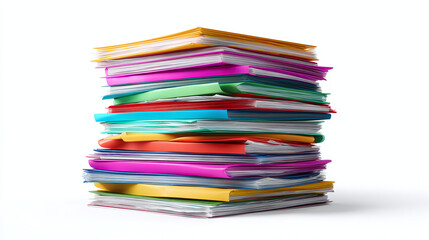 A colorful stack of books piled high, perfect for education