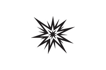 Vector explosion line and solid icon pack outline different style. Symbol, logo