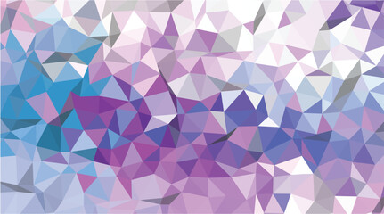 Monochromatic Royal Purple Low Poly Abstract Background with Intense Geometric Texture