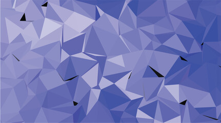 Deep Blue-Violet Monochromatic Low Poly Geometric Abstract Background Texture