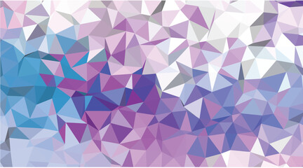 Geometric Low Poly Abstract Background with Purple, Pink, and Blue Jewel Tones